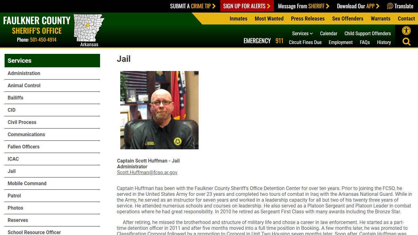 Jail - Faulkner County Sheriff's Office